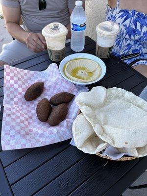 Kibbeh and hummus