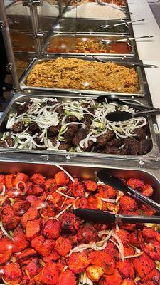 Buffet style food for events and catering .