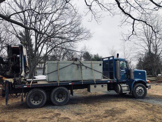 Tank delivery