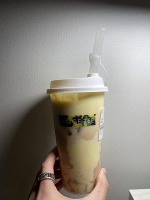 Crème brûlée milk tea