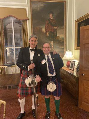 Attendees of DACOR's Annual "Burns Supper" in memory of Robert Burns - the poet laureate of Scotland.