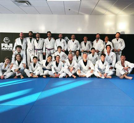 BJJ school, recent class, at ATOS