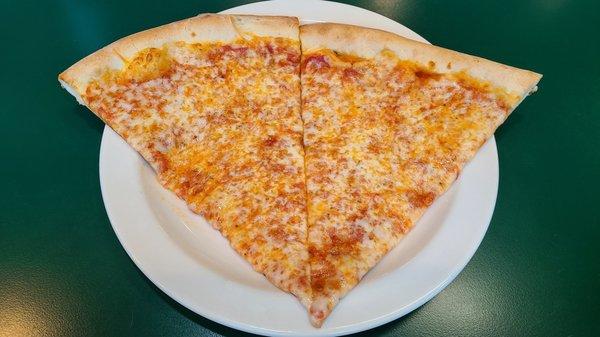 Two pizza slices.