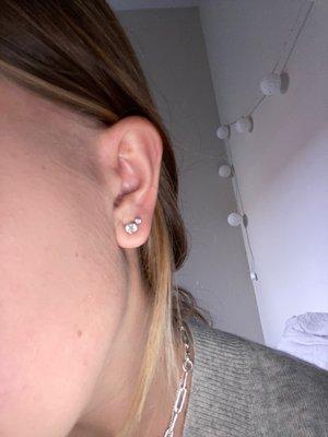 second piercing was done by them