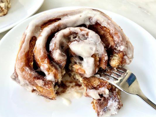 Cinnamon rolls baked in-house daily!