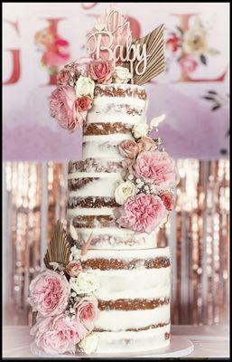 3-Tier naked cake