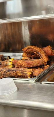 Chicharron, or pork skin