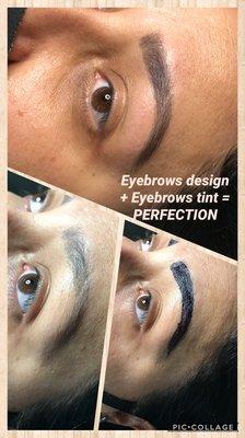 Eyebrows Design + tinting