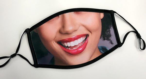 Put YOUR smile back on your face with our custom printed masks.