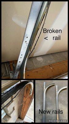 Replacing broken rails