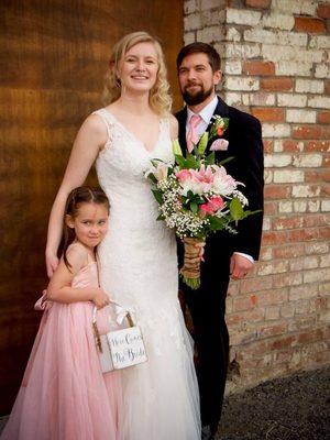 Beautiful wedding at a winery in Oregon.