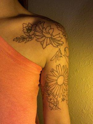 Half sleeve tattoo