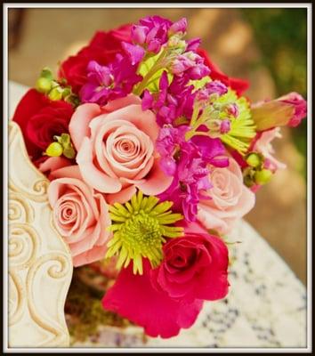 fresh pink & green flowers for everyday