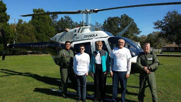 MJ with Osceola County Sheriff on a community day!