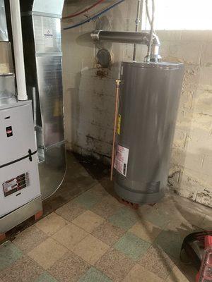 We install water heaters as well!