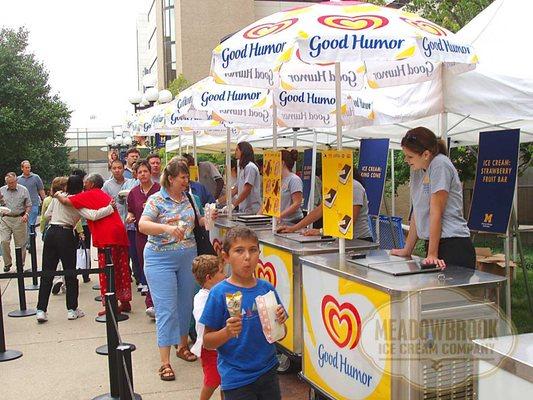 We have authentic Good Humor branded carts available upon request