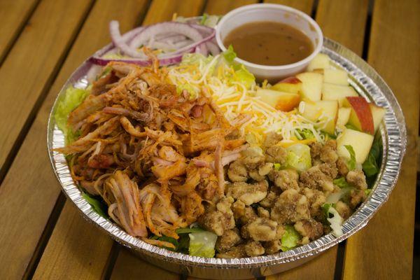 Pulled pork and apple salad.