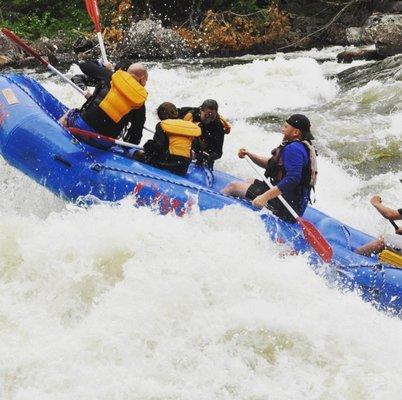 Whitewater rafting in the Kennebec River