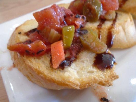 Bruschetta, close-up.