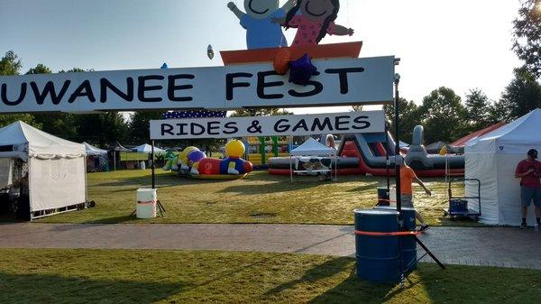 The kiddie zone was the place to be during the festival!