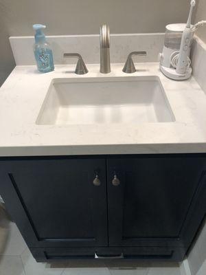 Downstairs bathroom vanity