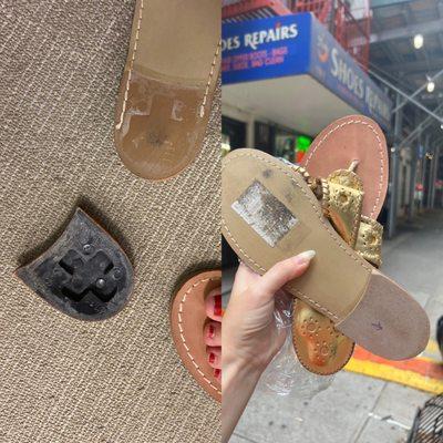 Before & After: Heel reattachment