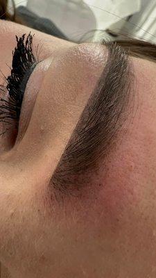 Close up with Ombre Brows