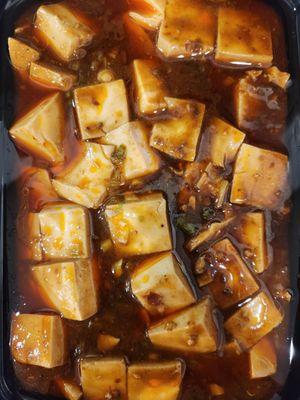 Mapo tofu (we requested vegetarian; no ground meat)