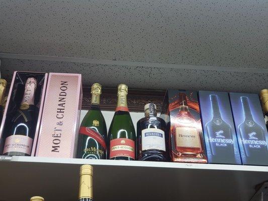 Good selection of champagnes