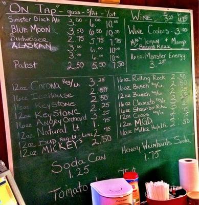 Wow-Cheap Drinks! And local MicroBrews on tap...yes please!