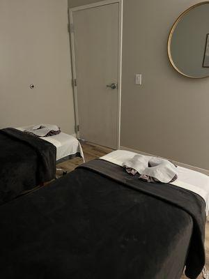 Couples massage room