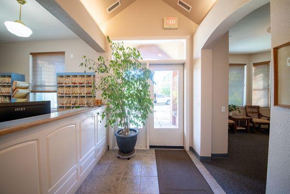 Reception area at Prickly Pear Family Dental Prescott AZ