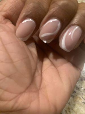 How nails were peeling the same day.