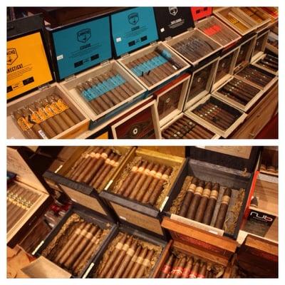 A few of the cigars in the new humidor!