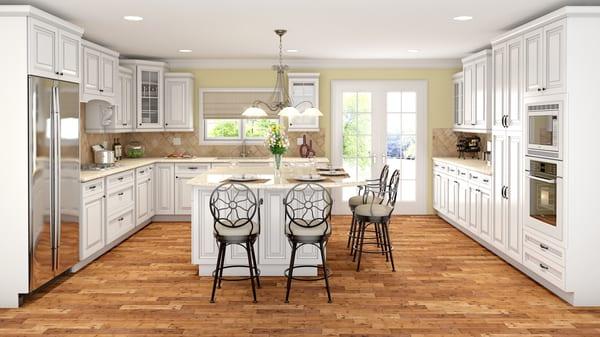 Aspen style, traditional series cabinets.
 http://www.fermaflooring.com/Fermawood-Cabinetry-Catalog.shtml