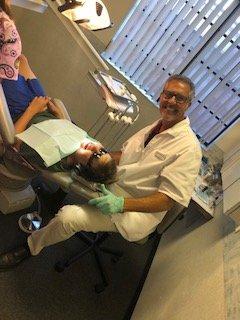 Dr. Inghilterra hard at work!