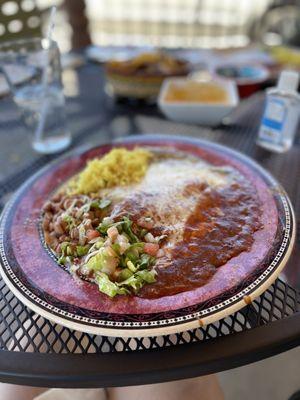 Beef enchiladas