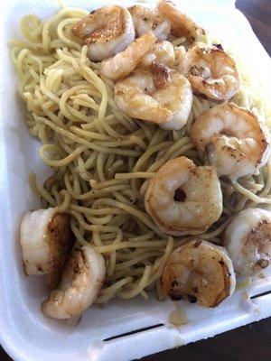 Keeping it simple. Shrimp noodles