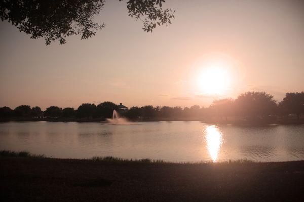 Community Park at Sunset