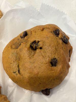 Pumpkin chocolate chip cookie. It has a texture of a muffin top. Delicious!