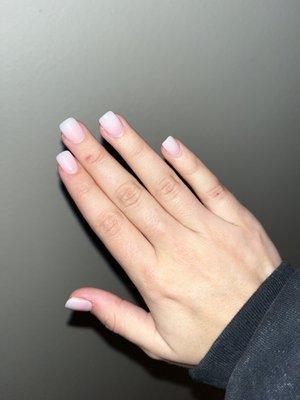 Acrylic dip French ombré