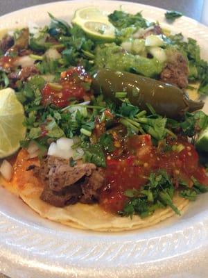 Carne asada tacos