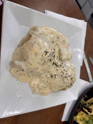 Sage sausage biscuits and gravy