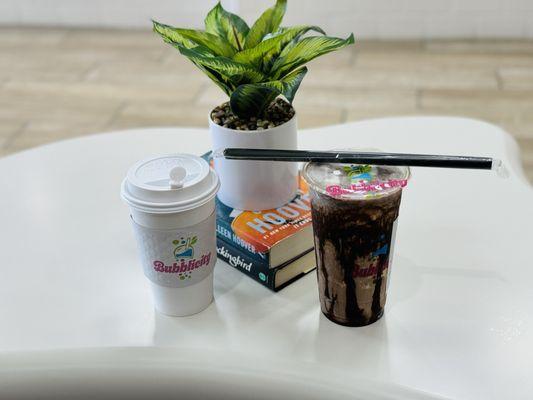 Cookies and Cream Smoothie & Lavender Latte