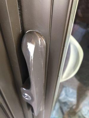 Scraped up handle during installation