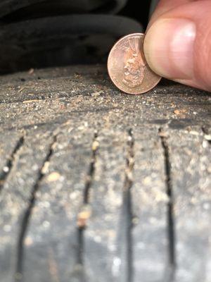 Bald tire