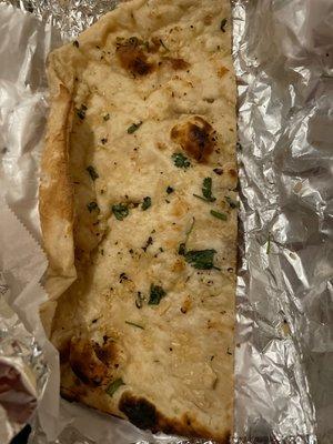 Garlic Naan- they give two of these