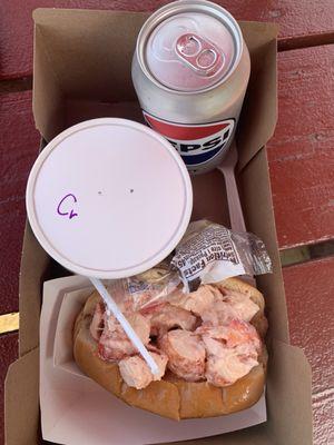 Lobster roll and chowdah