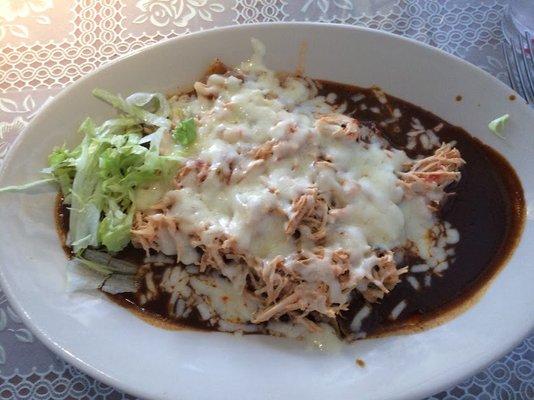 Chicken enchiladas