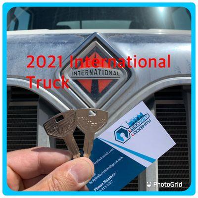 2021 International Truck key replacement